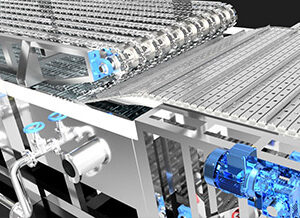 ベルト式連続液体凍結装置